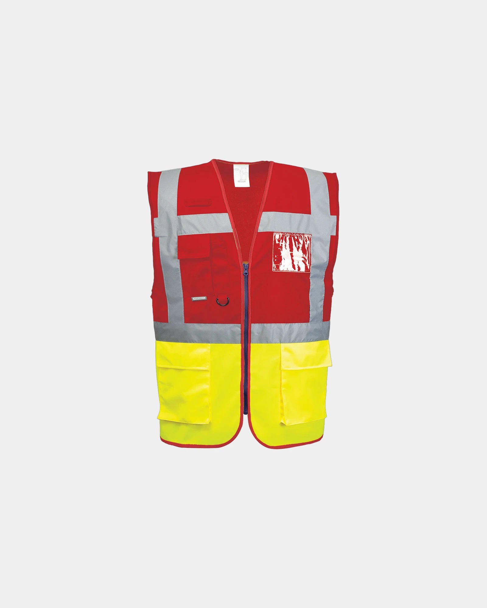 Veiligheidsvest bicolor Executive om te personaliseren - Geel-rood