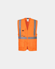 Executive veiligheidsvest met tabletvak om te personaliseren - Oranje