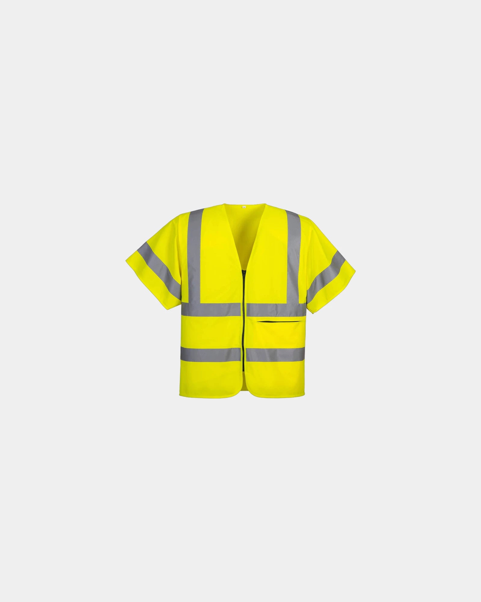 Bodywarmer met korte mouwen hoge om te personaliseren - Geel