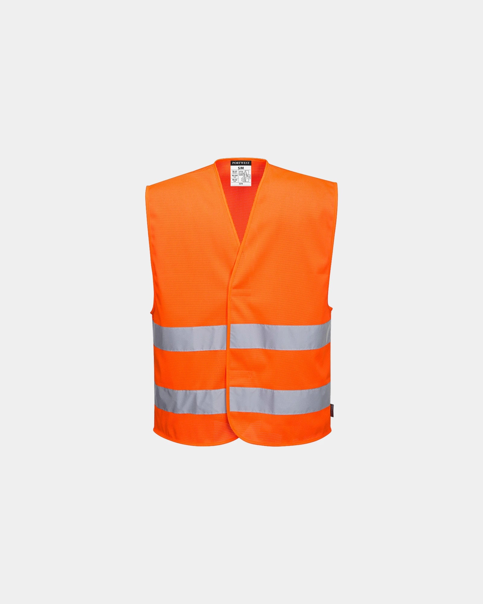 Hi-vis veiligheidsvest mesh polyester om te personaliseren - Oranje