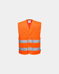 Hi-vis veiligheidsvest mesh polyester om te personaliseren - Oranje