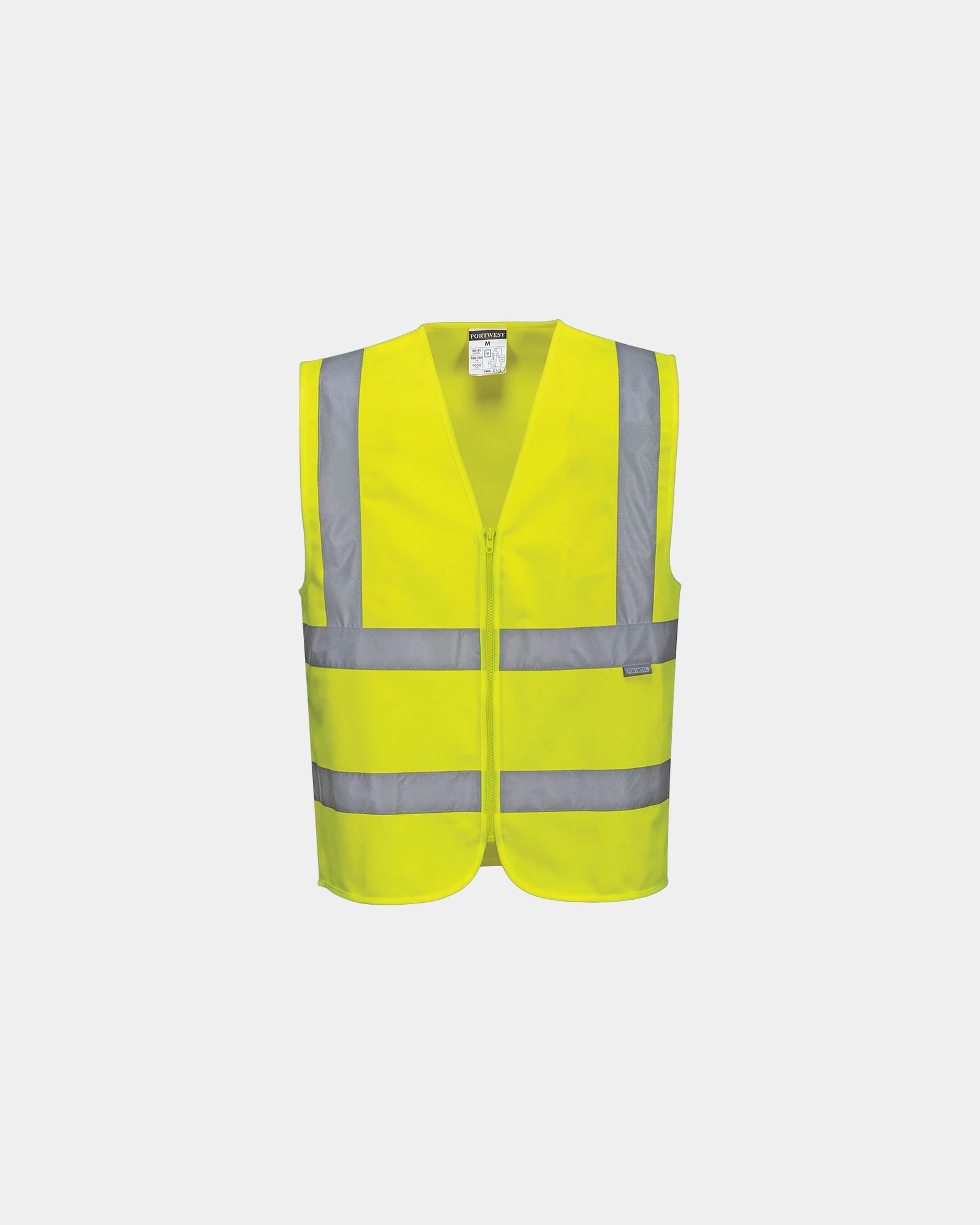 Bodywarmer met rits om te personaliseren - Geel
