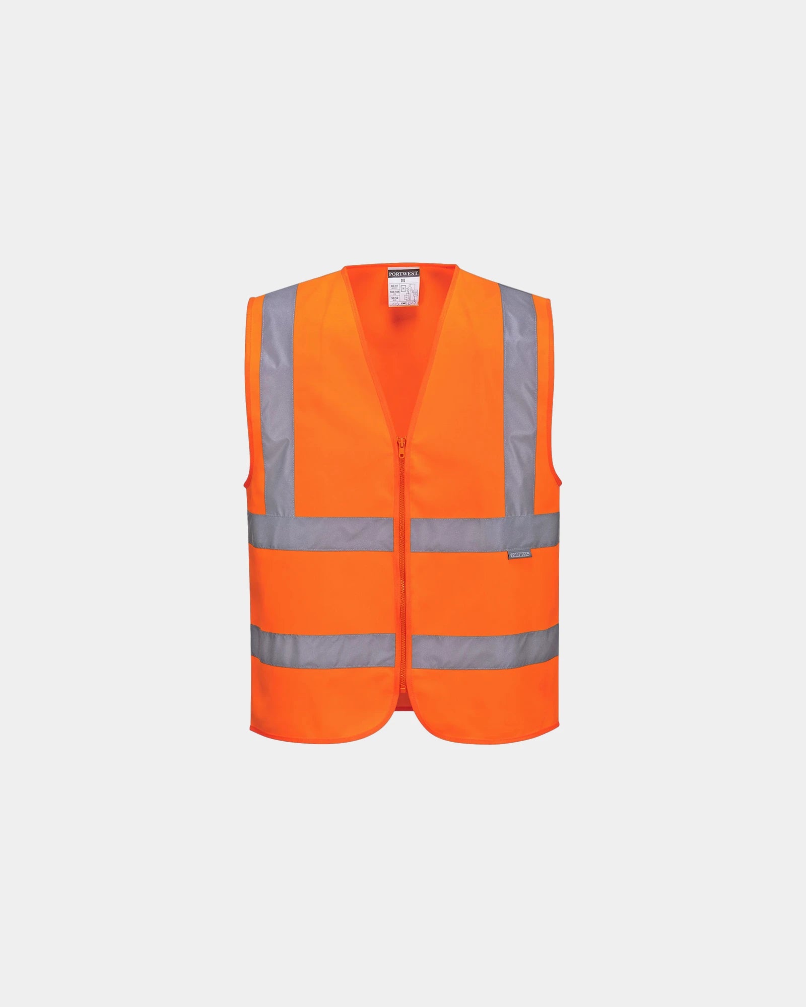 Bodywarmer met rits om te personaliseren - Oranje