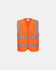 Bodywarmer met rits om te personaliseren - Oranje
