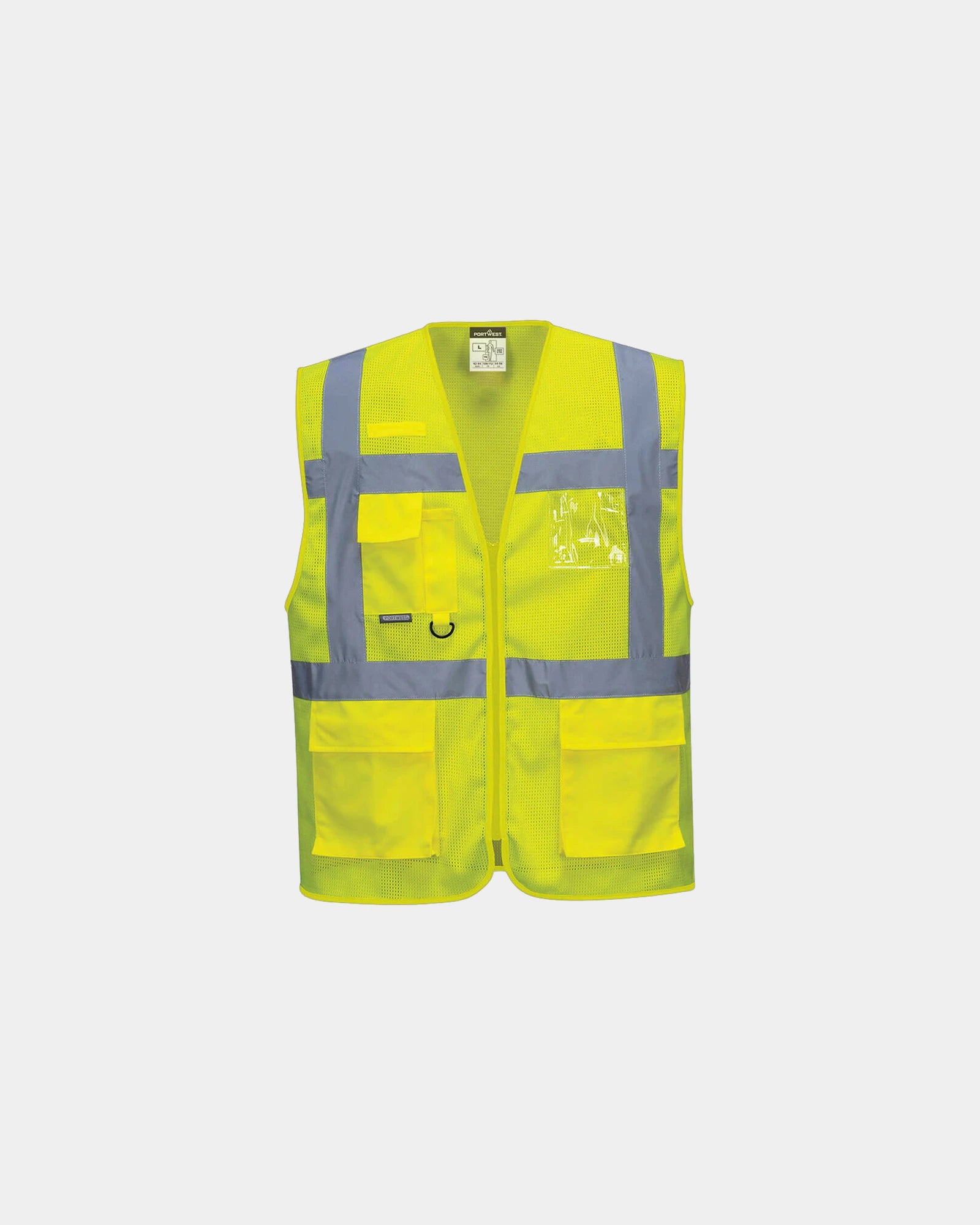 Hi-vis gilet ademend Meshair Athène om te personaliseren - Geel