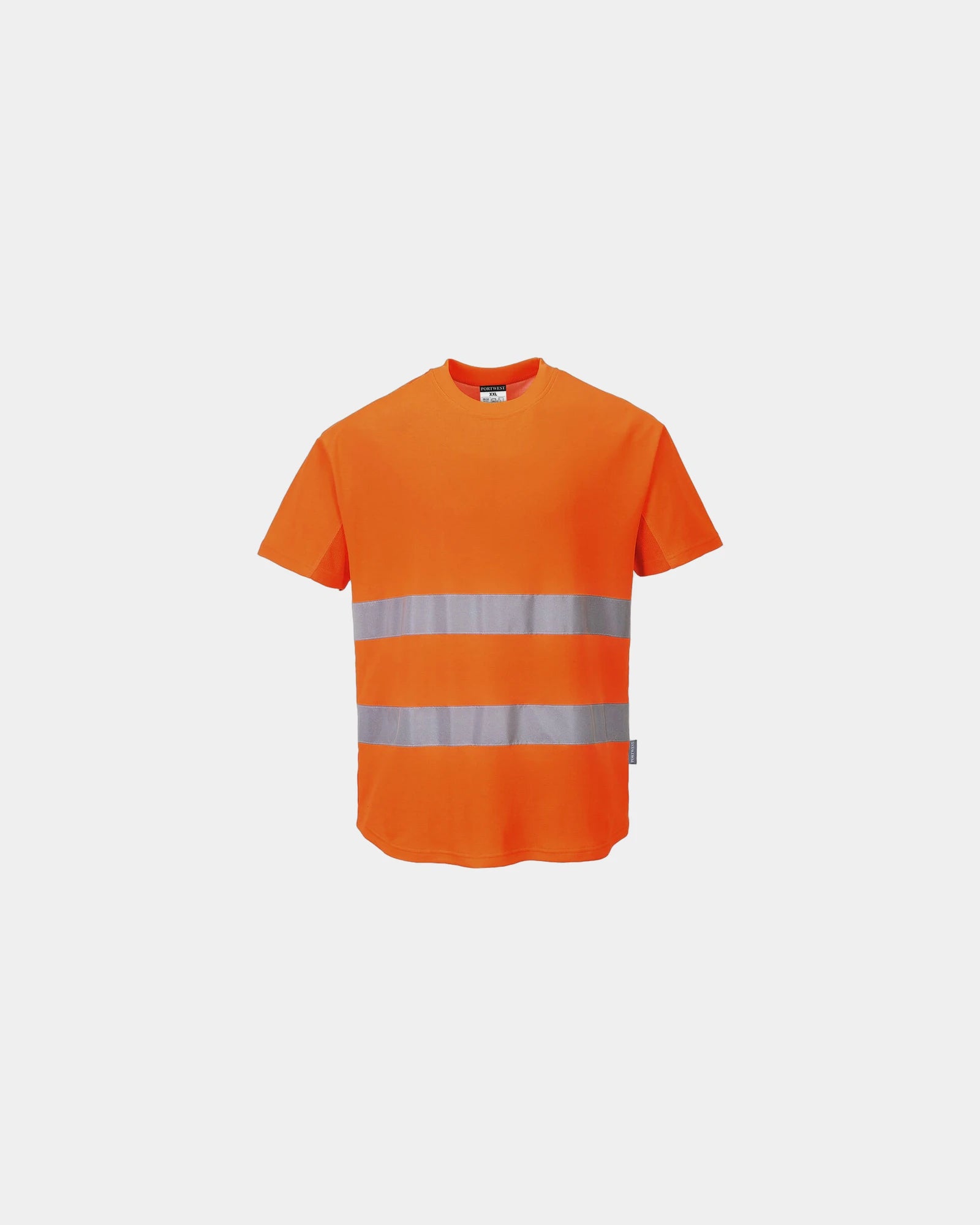 T-shirt geventileerd katoen mesh om te personaliseren - Oranje
