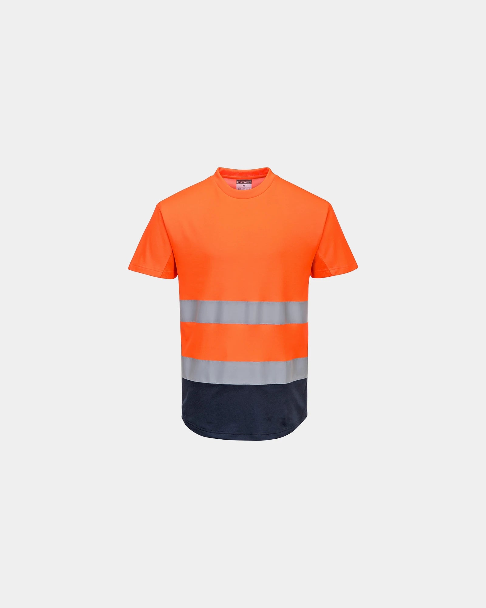 T-shirt mesh tweekleurig om te personaliseren - Oranje