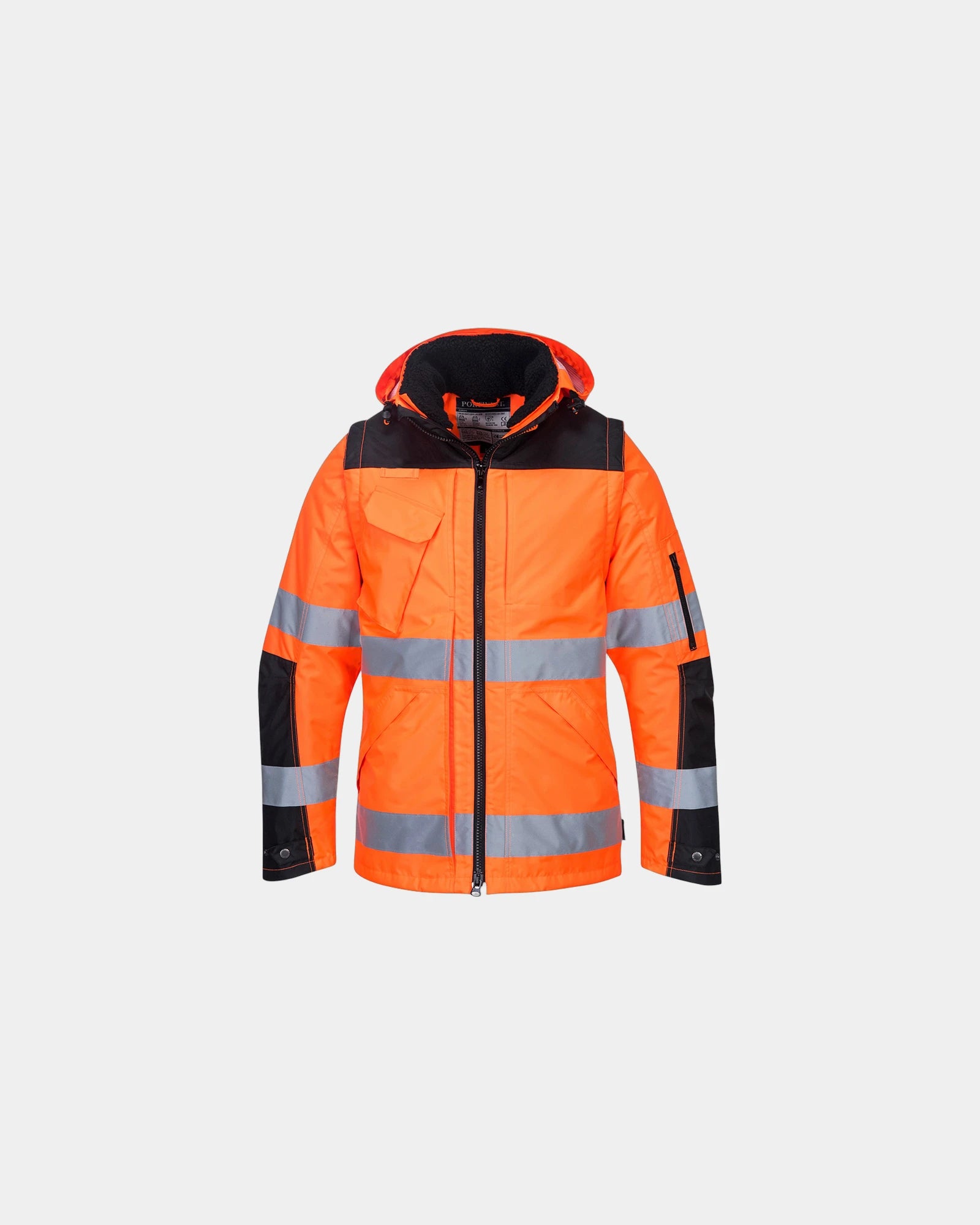 3-in-1 jas hi-vis 300D Oxford om te personaliseren - Oranje