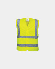 Hesje hi-vis met schouderbanden om te personaliseren - Geel
