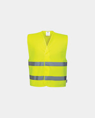 Hi-Vis bodywarmer polyester om te personaliseren - Geel