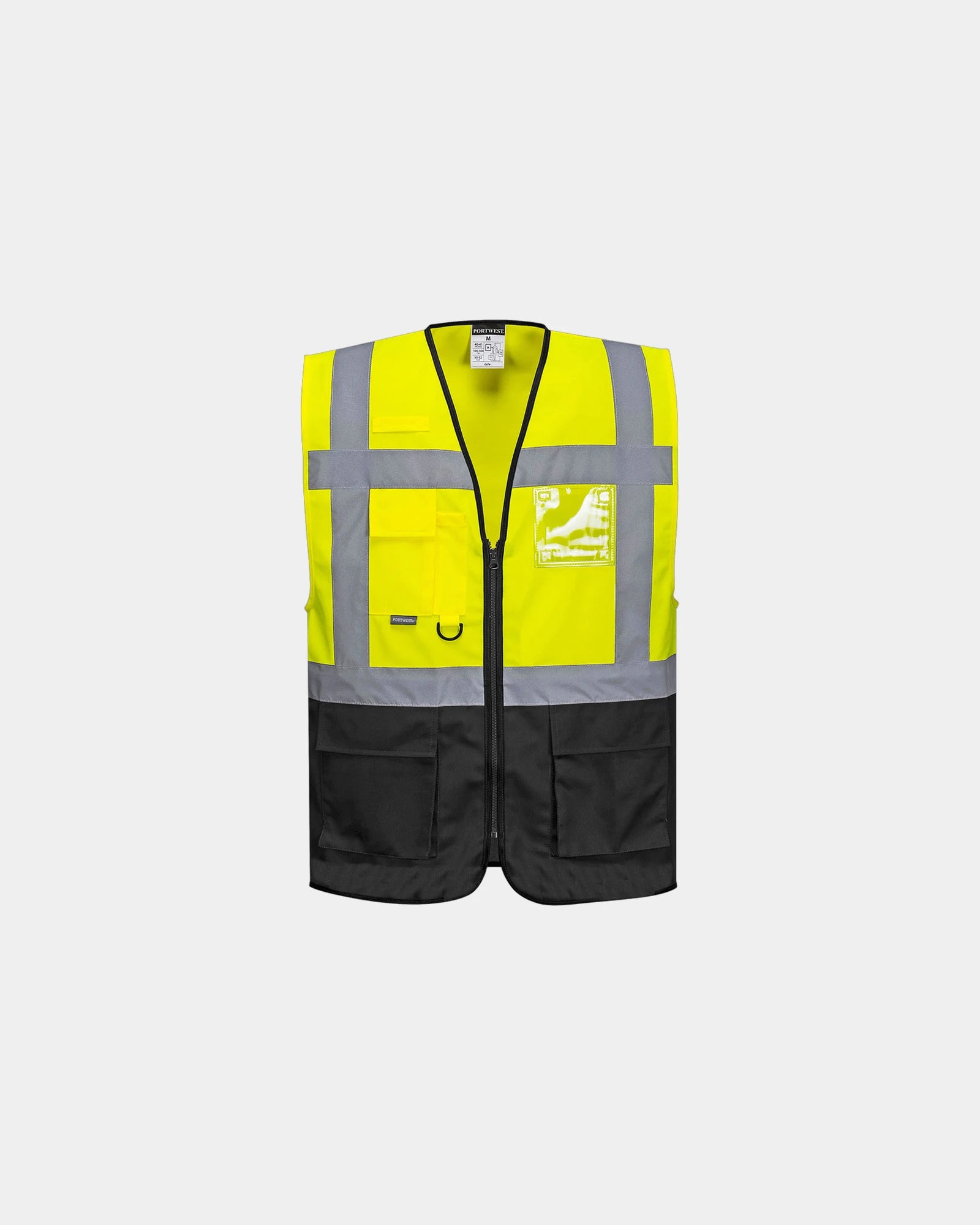 Executive bodywarmer polyester om te personaliseren - Geel-Zwart