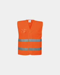 Hi-vis vest halfgaas ademend om te personaliseren - Oranje