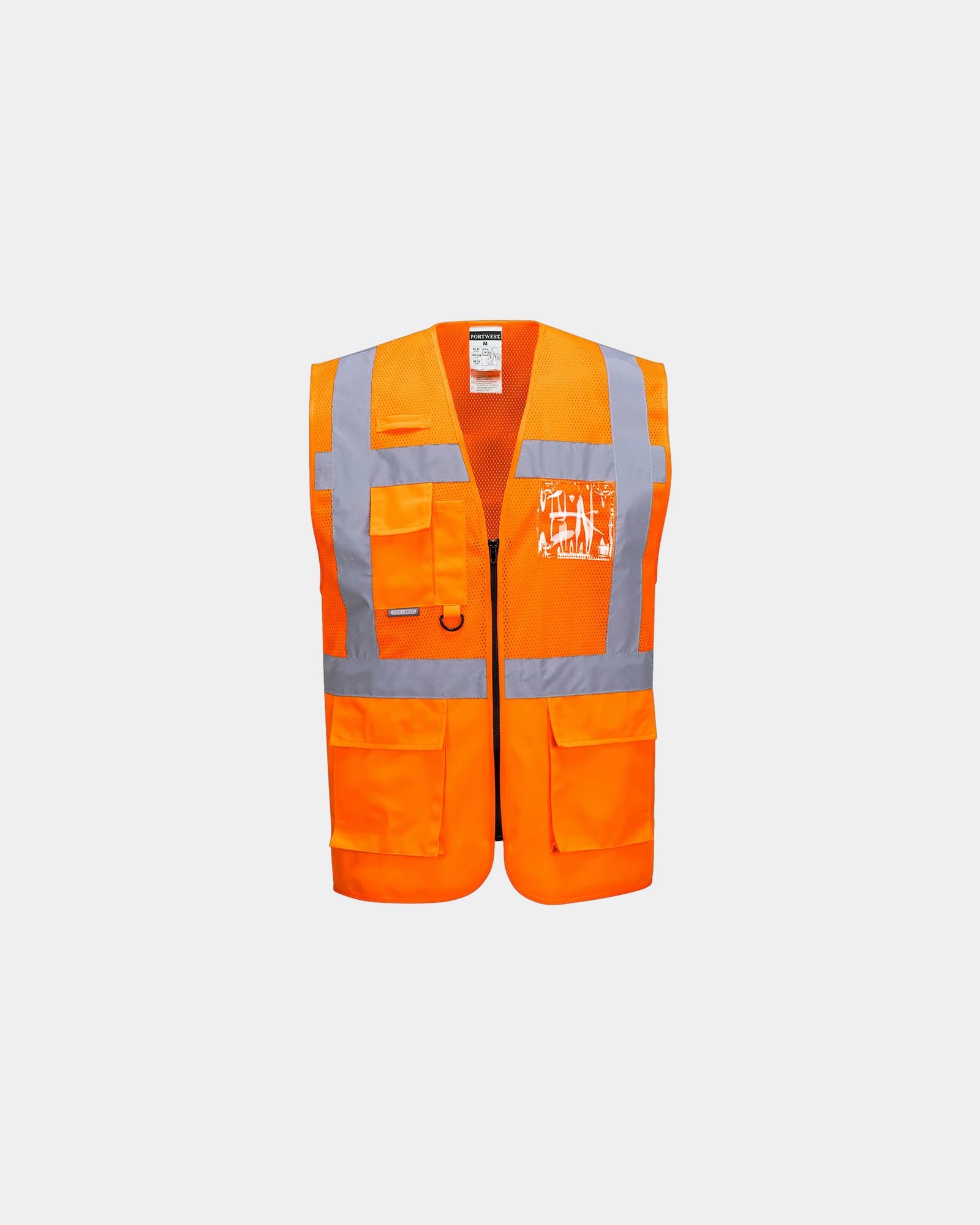 Executive veiligheidsvest geventileerd om te personaliseren - Oranje