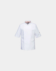 Kokjas stretch mesh ademend om te personaliseren - Wit