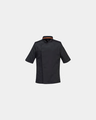 Kokjas stretch mesh ademend om te personaliseren - Zwart-Hemelsblauw