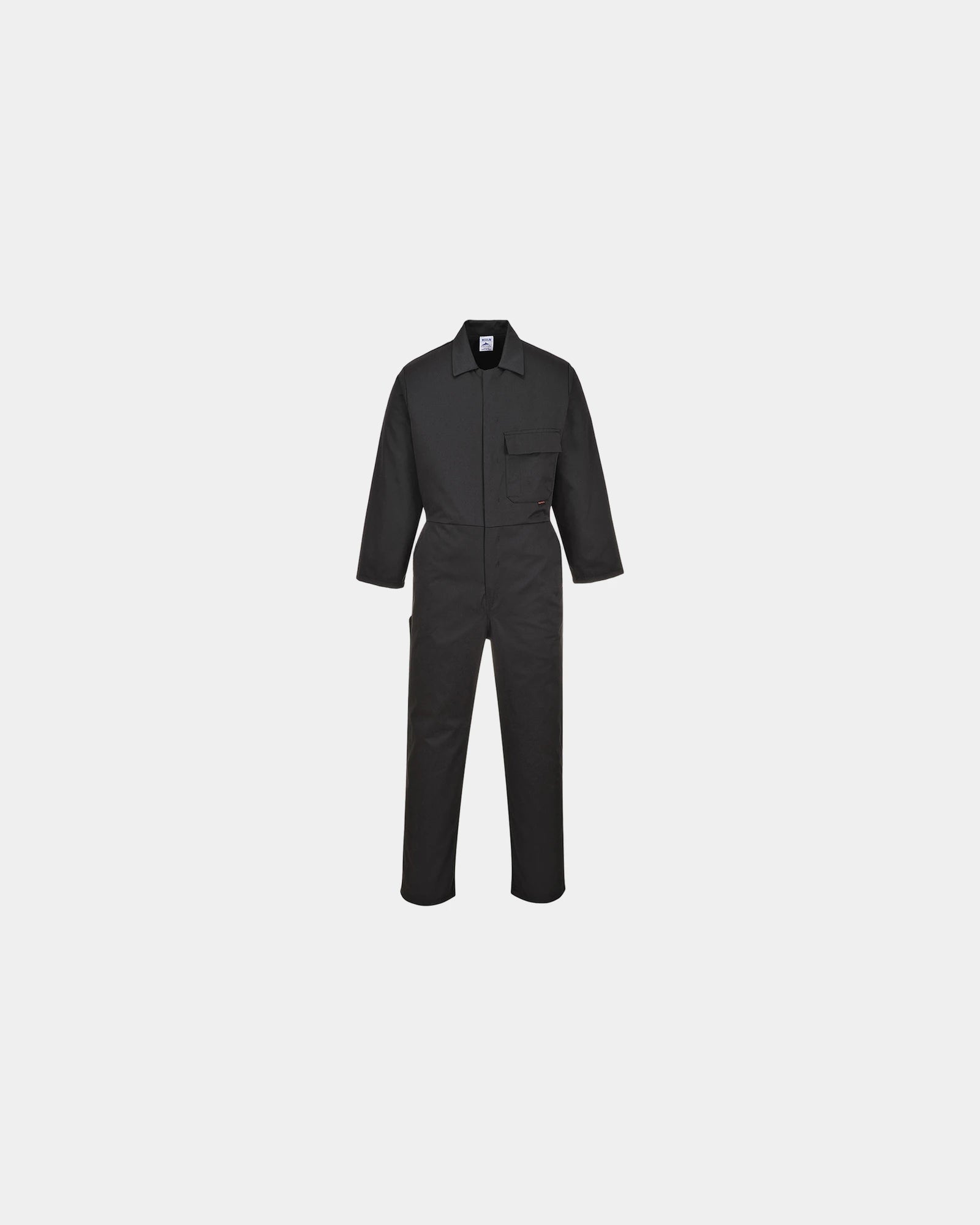 Overall polycotton 245 g/m² om te personaliseren - Zwart-Hemelsblauw