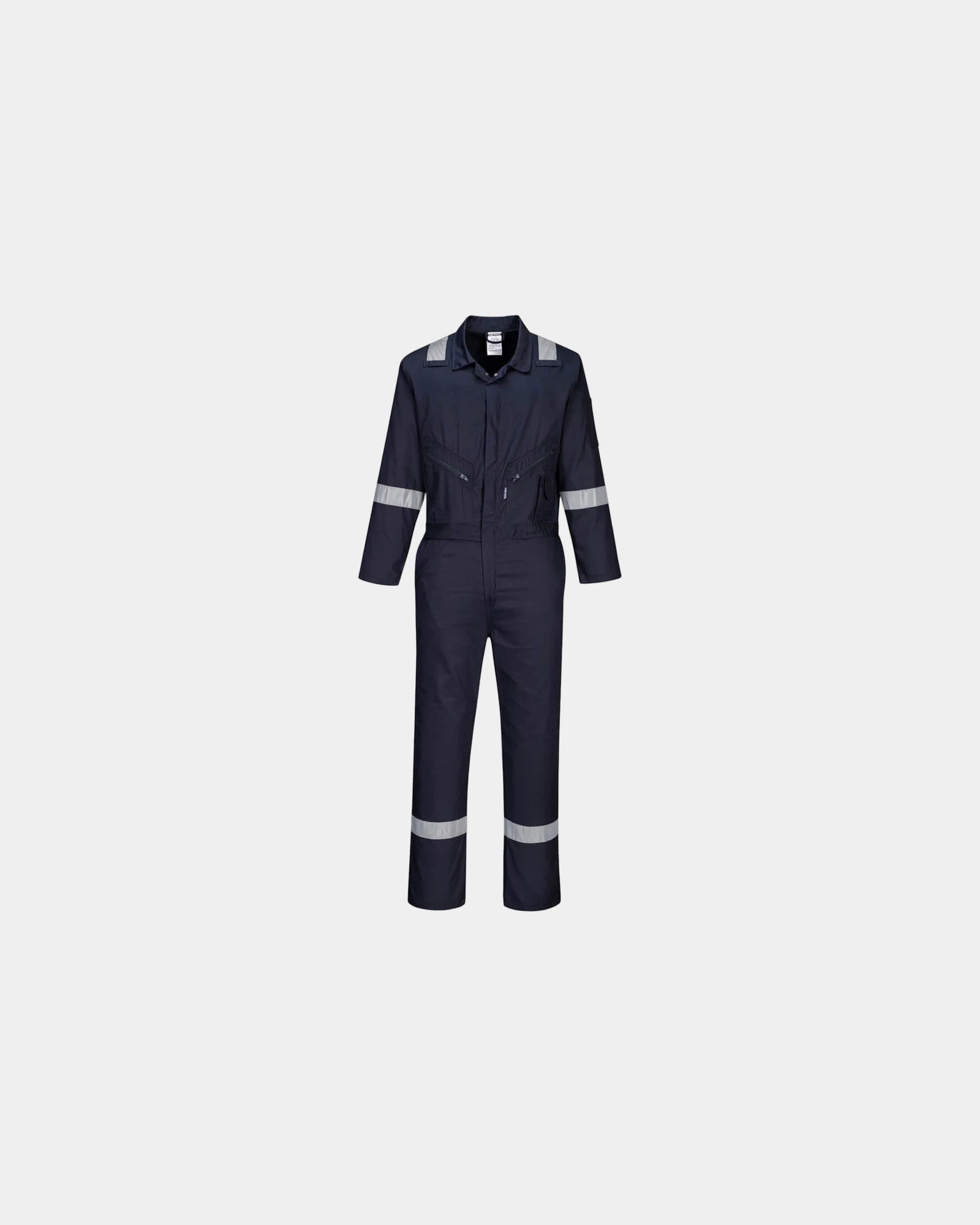 Overall katoen 190 g/m² reflecterend om te personaliseren - Marineblauw