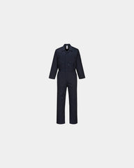 Overall met kniezakken polycotton om te personaliseren - Nachtblauw