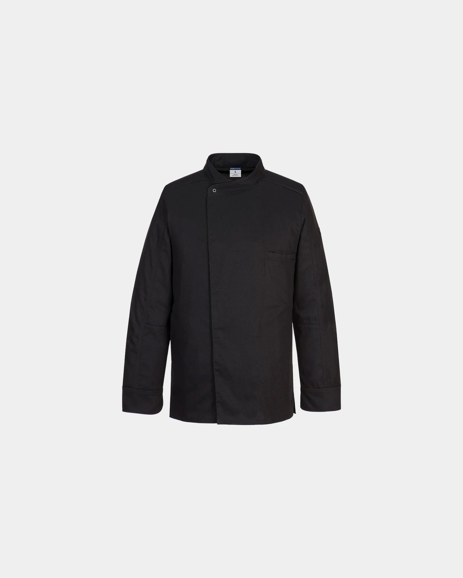 Chef jasje 100% katoen om te personaliseren - Zwart-Hemelsblauw