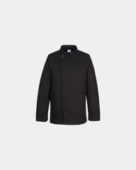 Chef jasje 100% katoen om te personaliseren - Zwart-Hemelsblauw