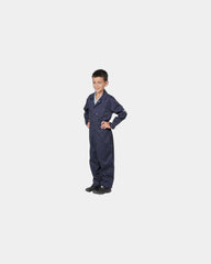 Kinderoverall polycoton 245 g/m² om te personaliseren - Marineblauw