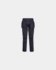 Broek stretch gerecycled polyester WX2 om te personaliseren - Marineblauw