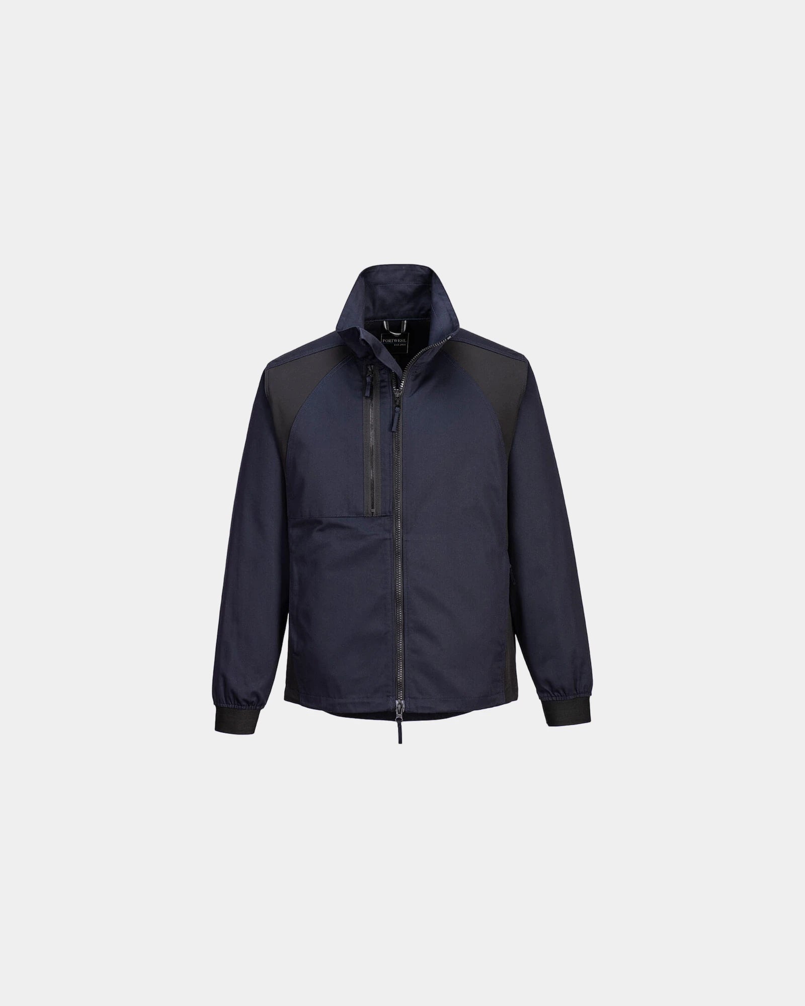Werkjas stretch gerecycled polyester om te personaliseren - Marineblauw