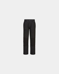 Werkjas gerecycled polyester stretch om te personaliseren - Zwart-Hemelsblauw