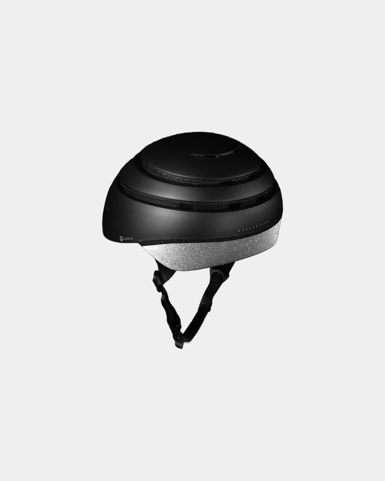 Fietshelm reflecterend Loop Medium om te personaliseren - Zwart reflecterend zilver