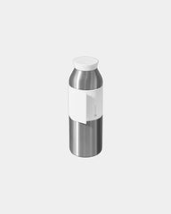 Thermosfles rvs Travel Bottle 450ml om te personaliseren - Metal White