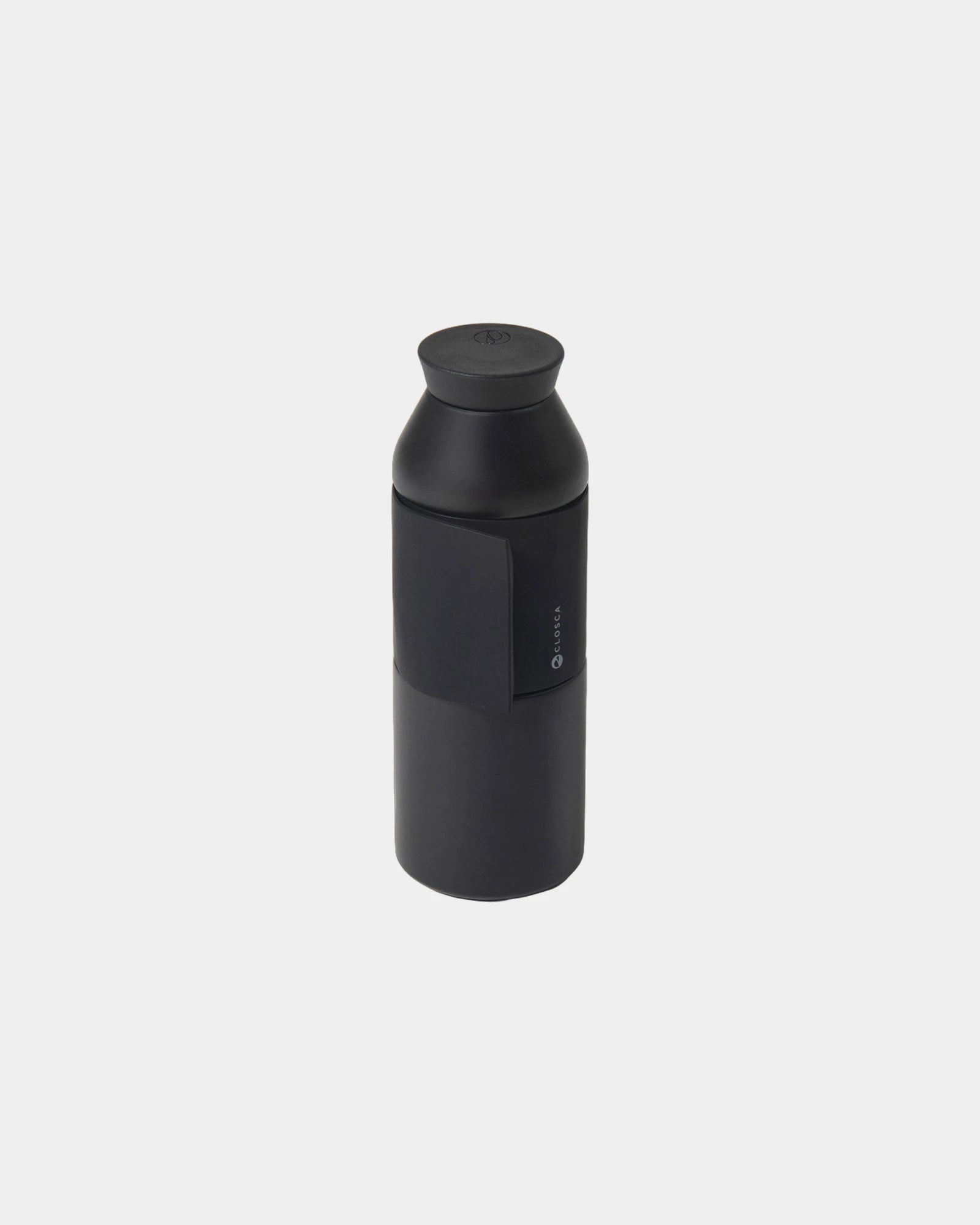 Thermosfles rvs Travel Bottle 450ml om te personaliseren - Wave Black