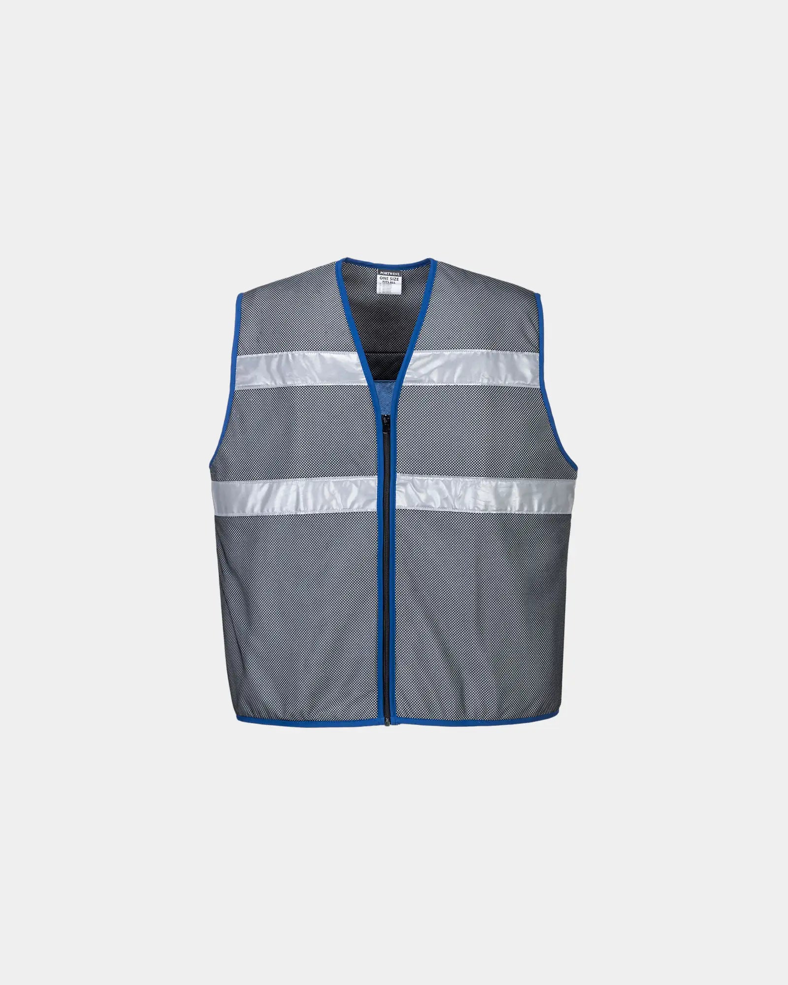 Koelingsvest bamboe polyester mesh om te personaliseren - Grijs