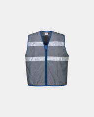Koelingsvest bamboe polyester mesh om te personaliseren - Grijs