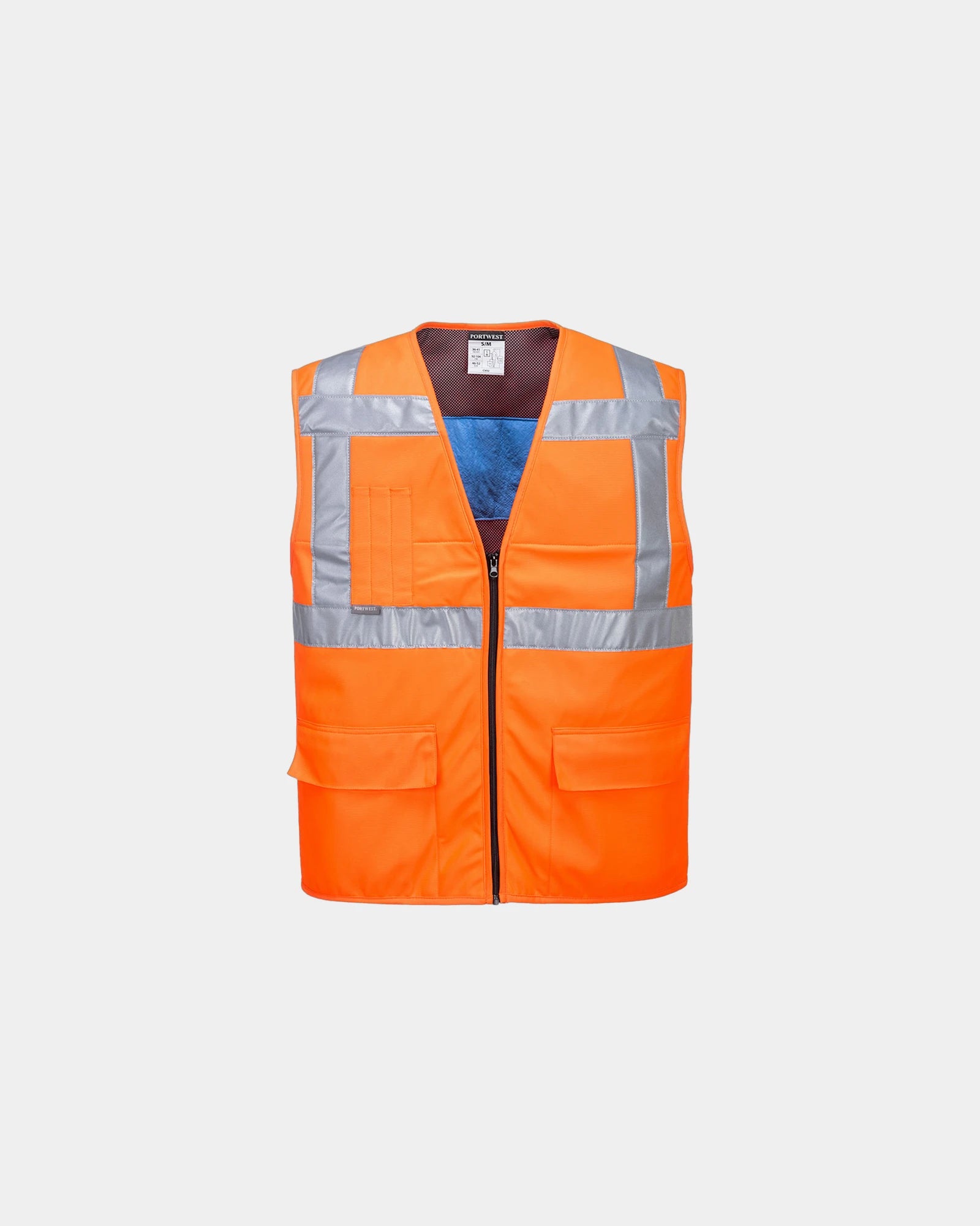 Koelvest HV ademend 330 g/m² om te personaliseren - Oranje