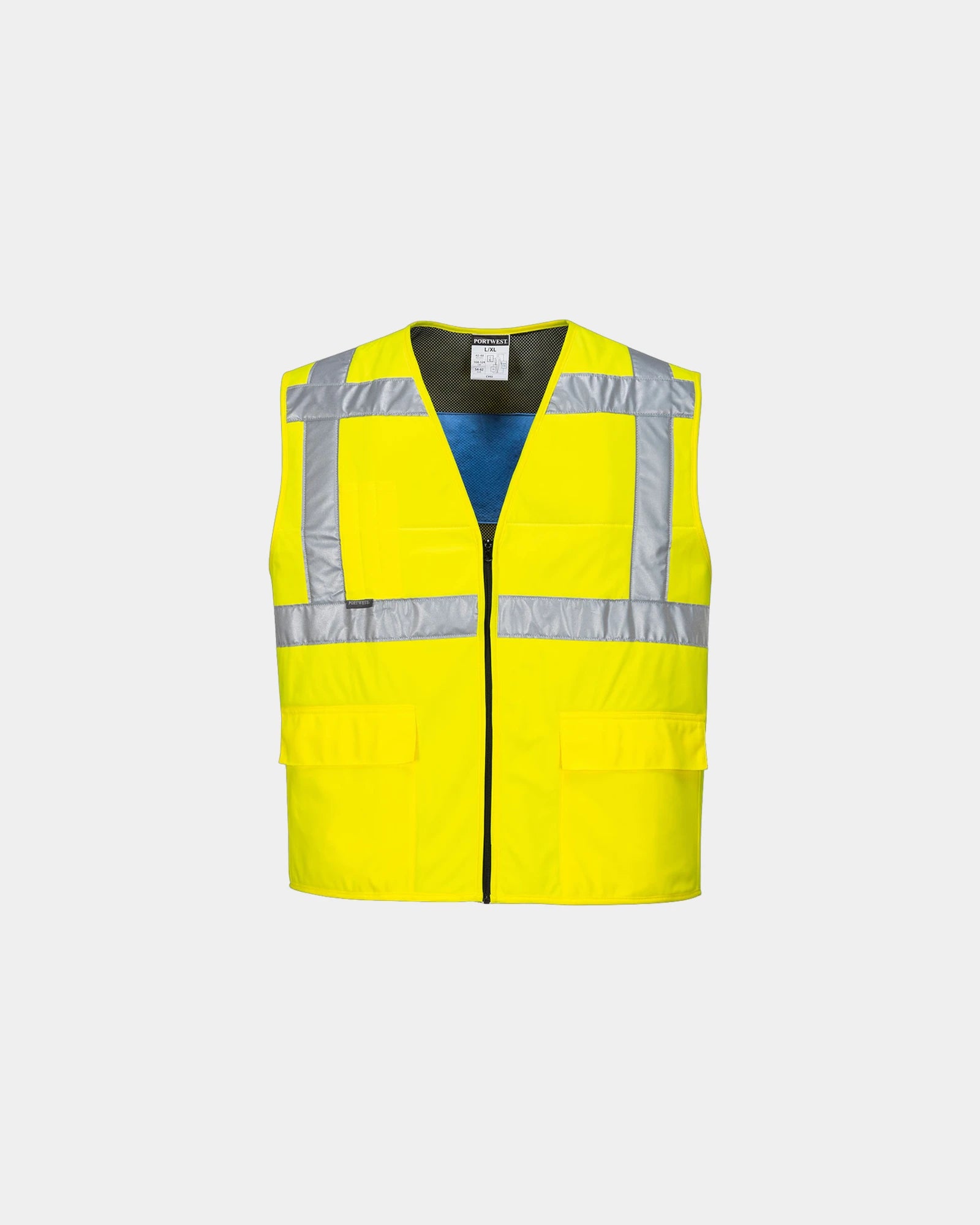 Koelvest HV ademend 330 g/m² om te personaliseren - Geel