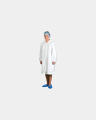Bezoekersjas polypropyleen 30 g/m² om te personaliseren - Wit