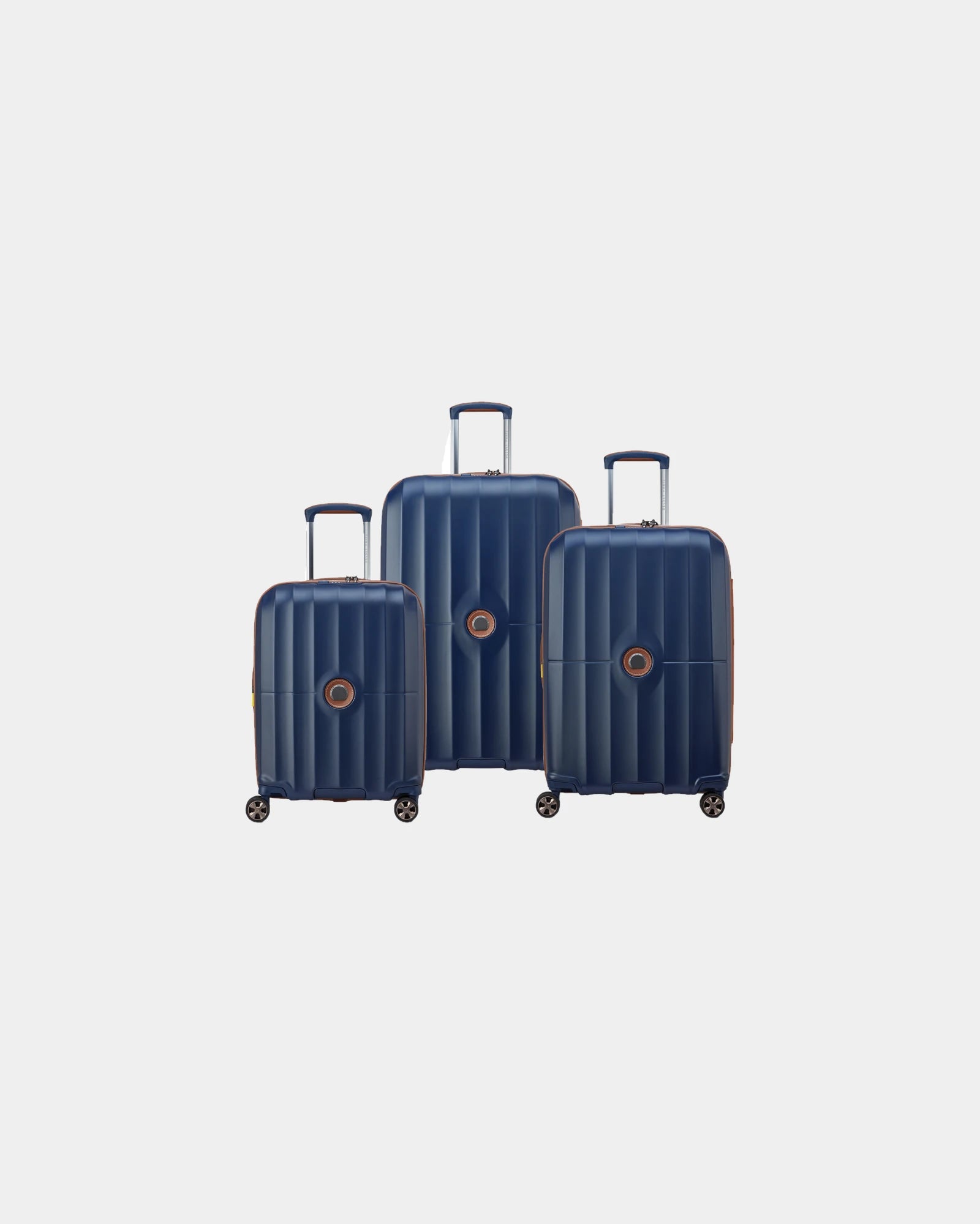 Kofferset polycarbonaat Delsey om te personaliseren - Blauw