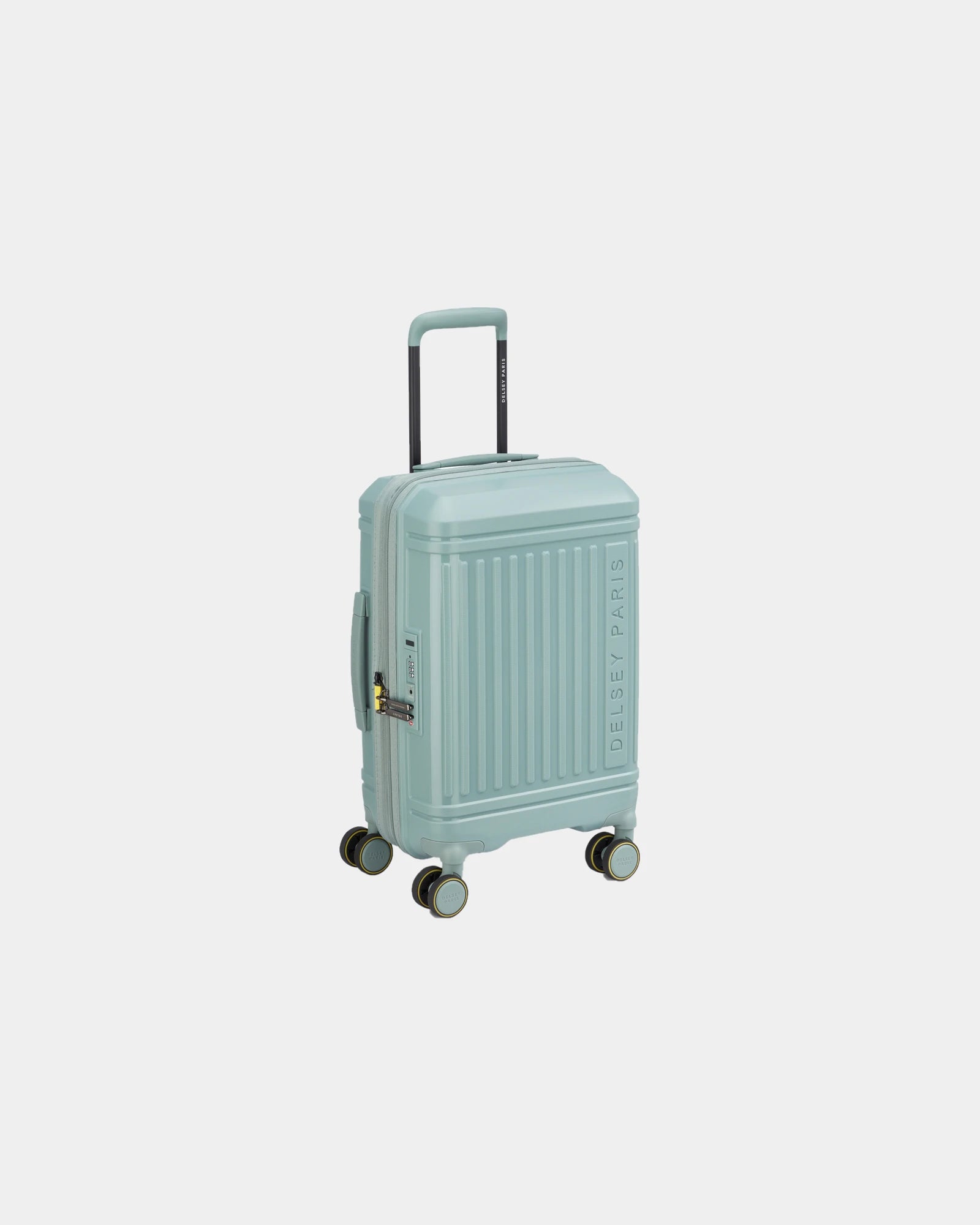 Gerecyclede koffer Delsey Lutece 55 cm om te personaliseren - Salie groen