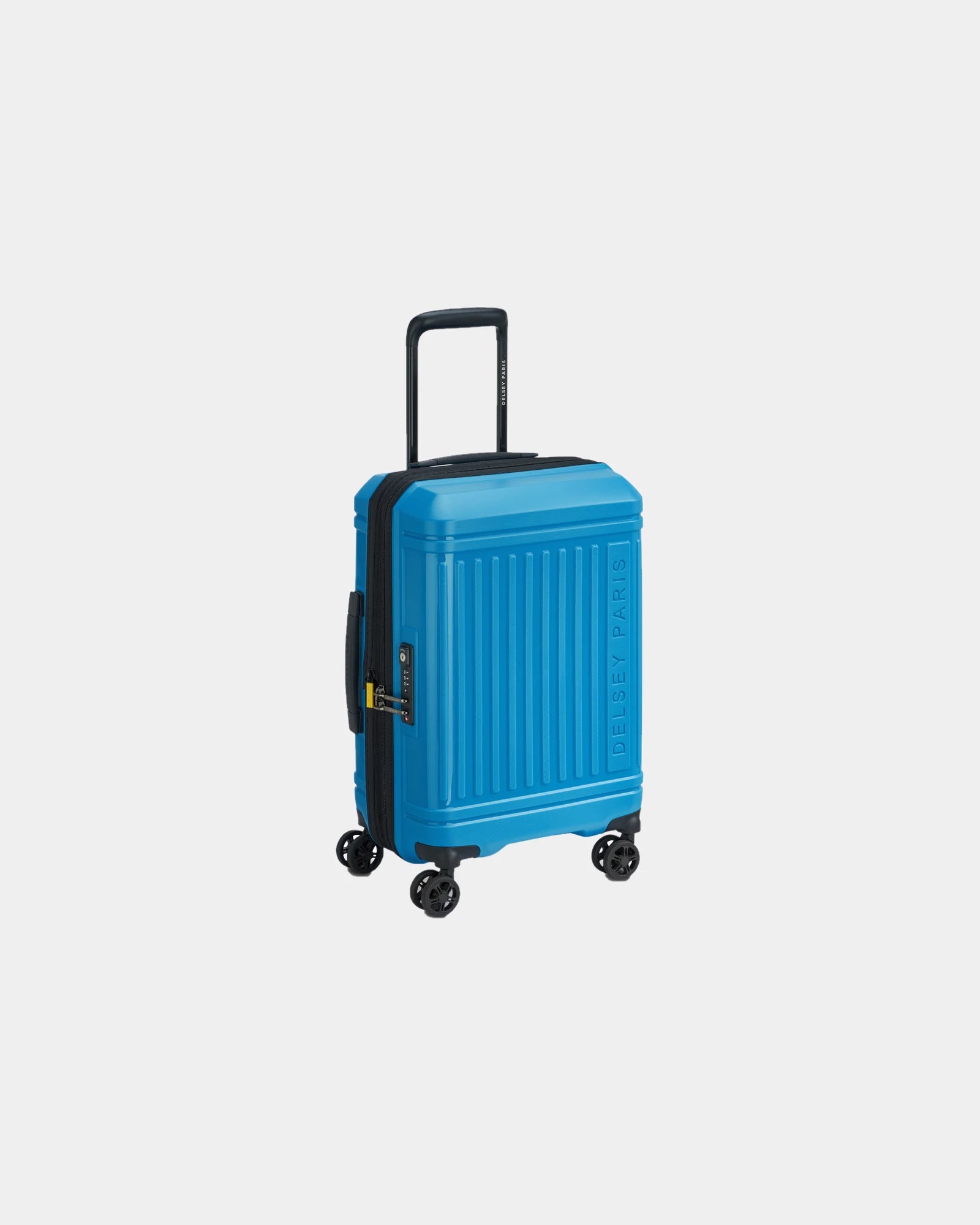 Koffer Delsey Lutece SE 55 cm om te personaliseren - Pauwblauw