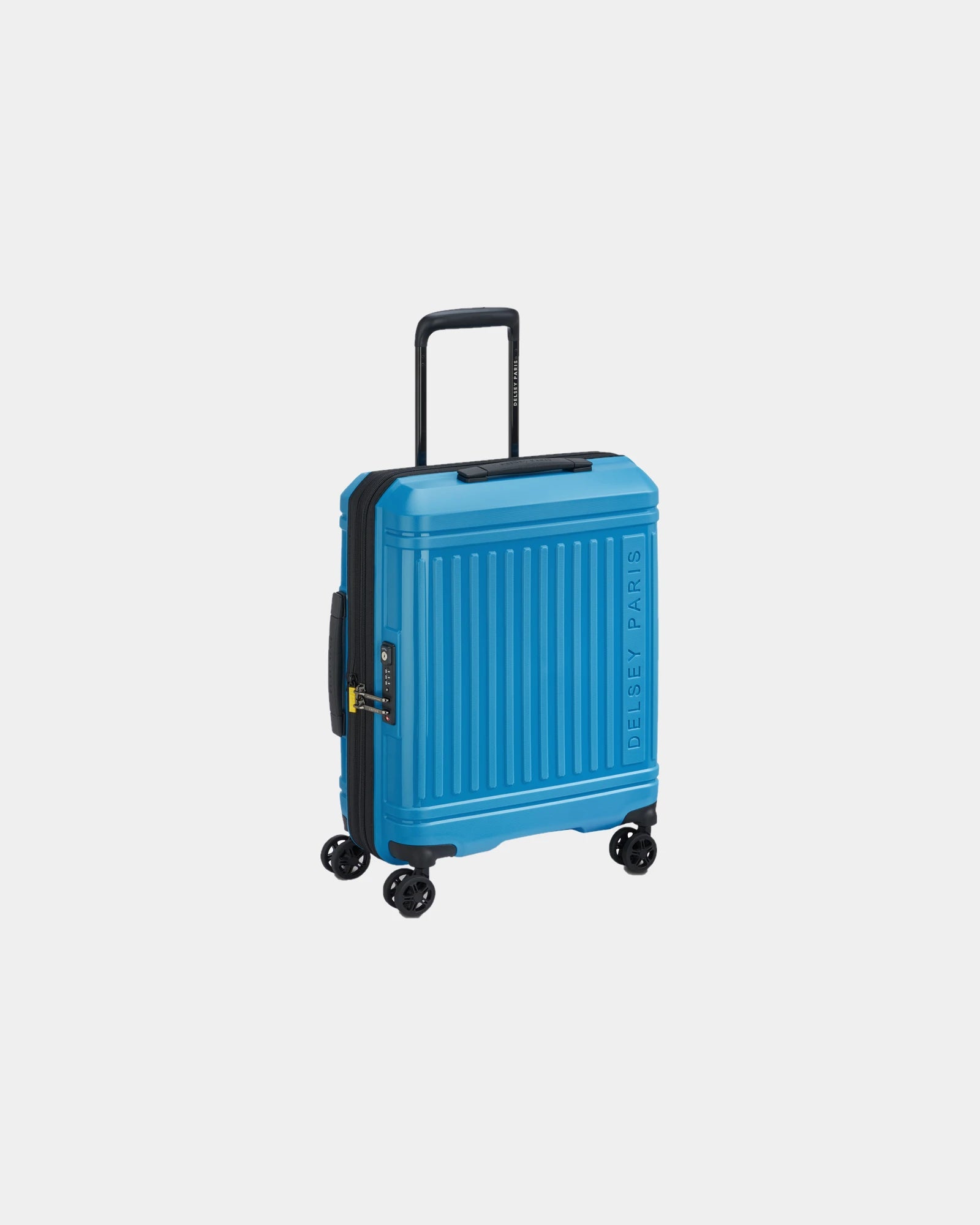 Koffer Delsey Lutece SE 55 cm om te personaliseren - Pauwblauw