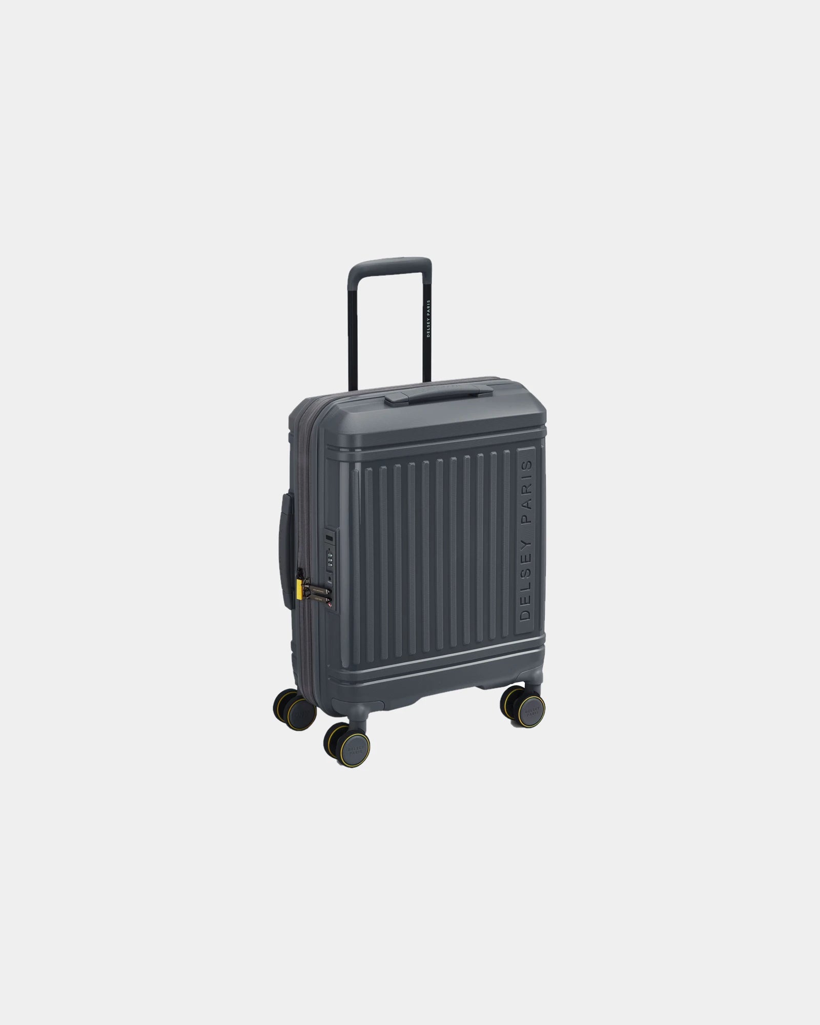 Gerecyclede koffer Delsey Lutece 55 cm om te personaliseren - grafiet