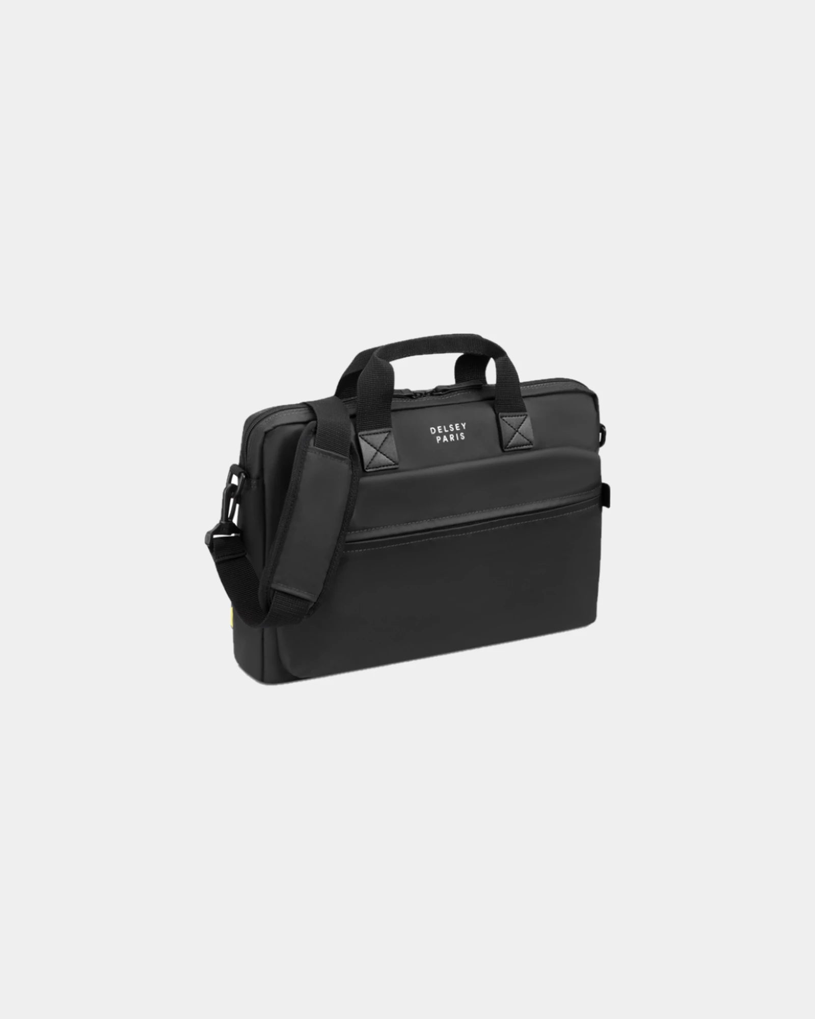 Laptoptas gerecycled polyester Delsey om te personaliseren - Zwart