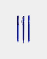 Pen transparant Prodir DS3TTT om te personaliseren - Klassiek Blauw Transparant
