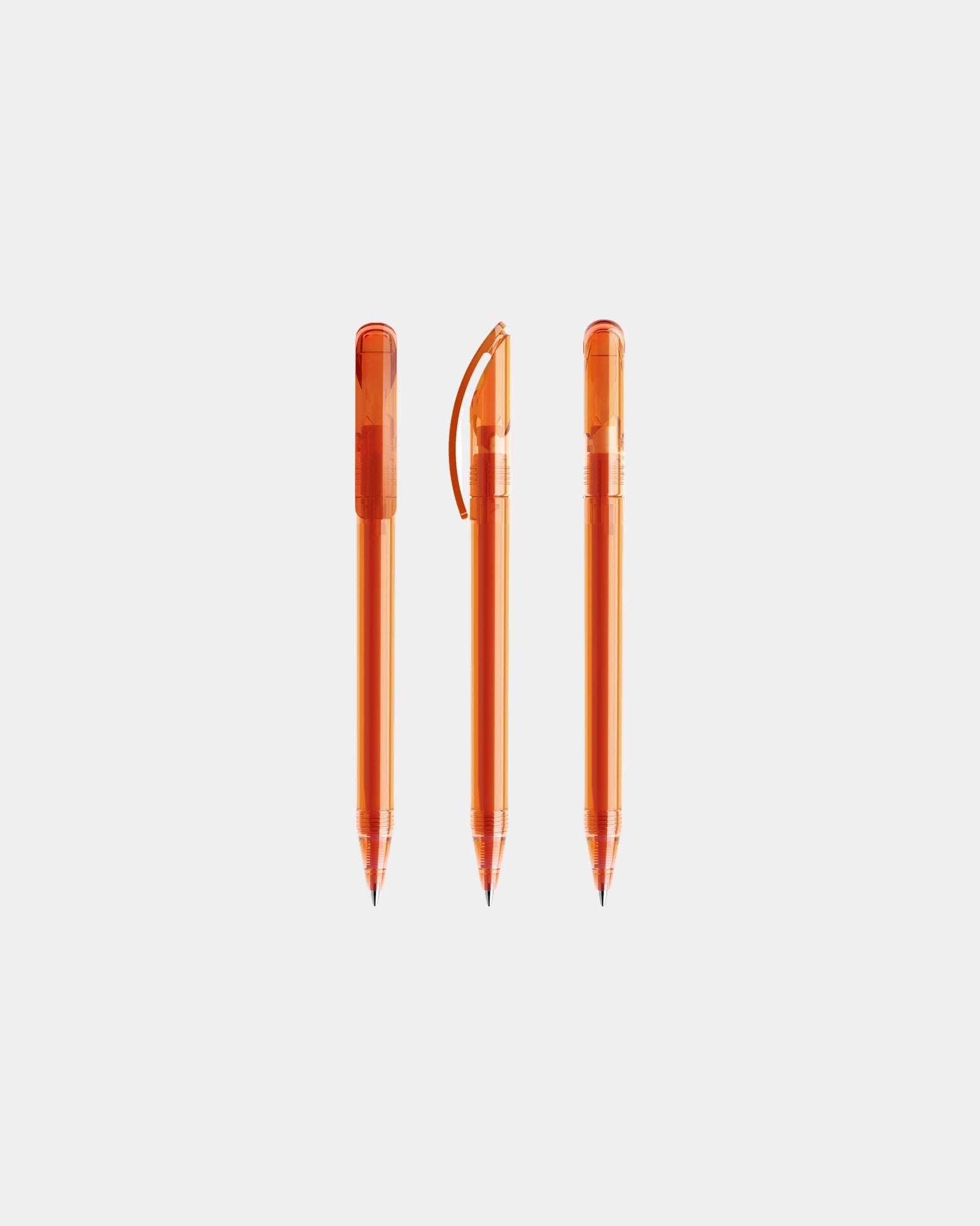 Pen transparant Prodir DS3TTT om te personaliseren - Oranje Transparant