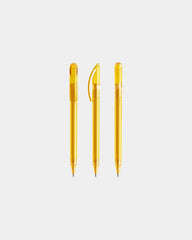 Pen transparant Prodir DS3TTT om te personaliseren - Geel Transparant