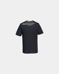 Polo DX4 polyester mesh 150 g/m² om te personaliseren - Zwart-Hemelsblauw