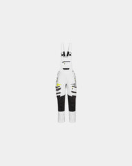 Overall met bretels DX4 om te personaliseren - Wit
