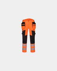 Hi-vis werkbroek stretch afneembare om te personaliseren - Oranje
