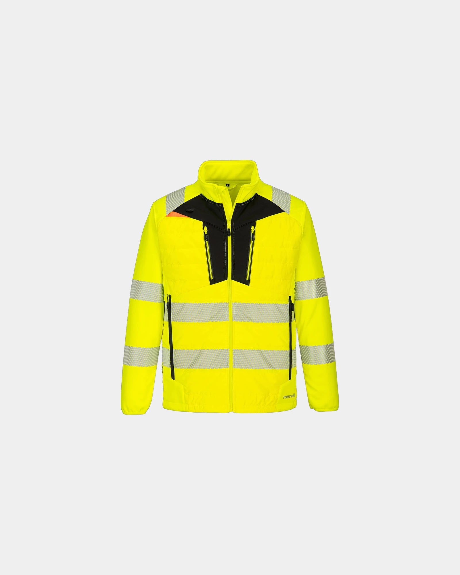 Hybride hi-vis jas polyester ripstop om te personaliseren - Geel-Zwart
