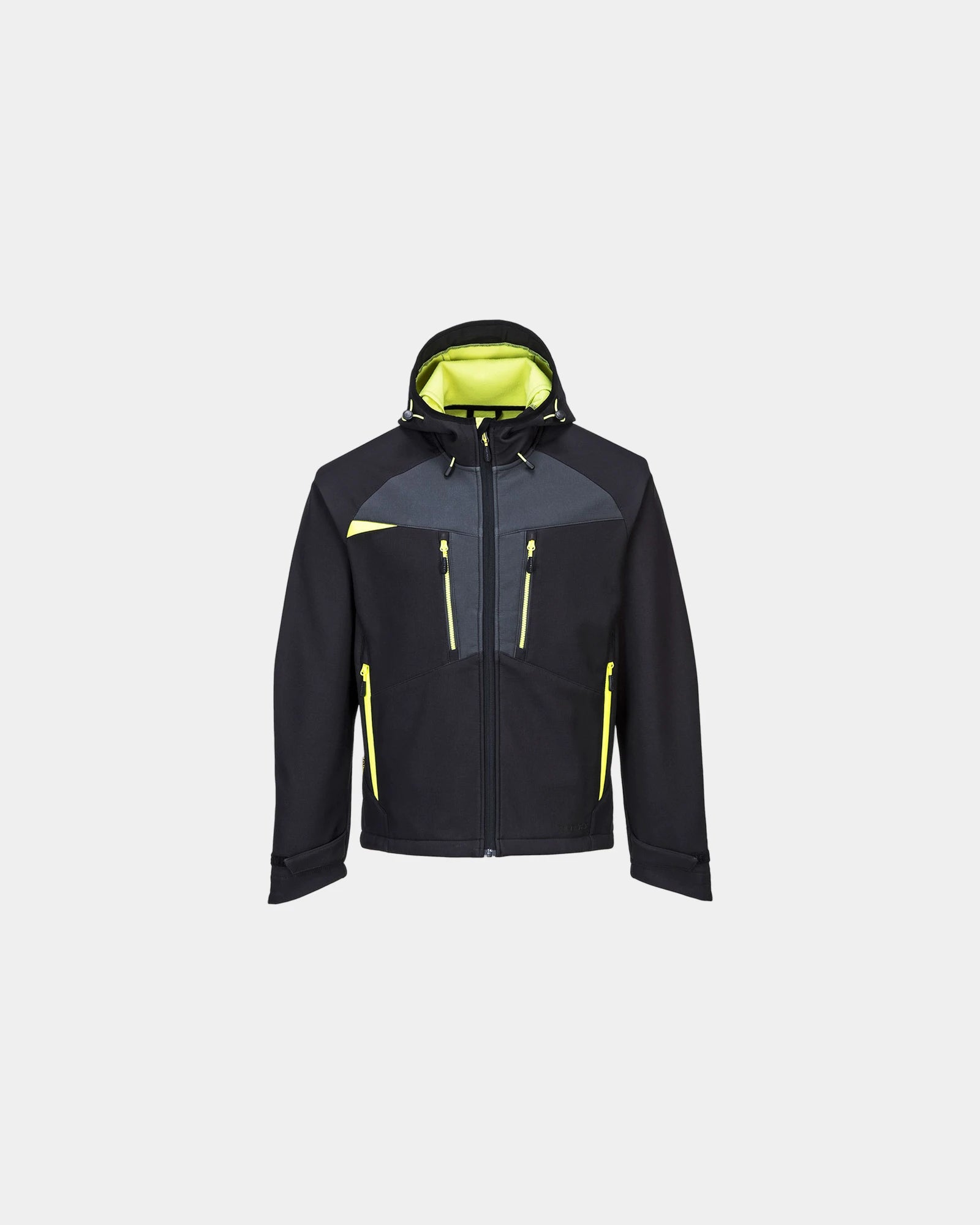 Softshell jas om te personaliseren - Zwart-Hemelsblauw